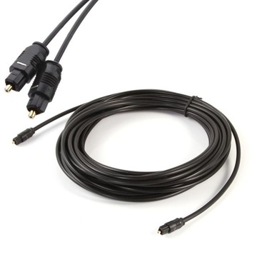 KABEL PRZEWÓD OPTYCZNY TOSLINK AUDIO DIGITAL SPDIF CYFROWY 10M