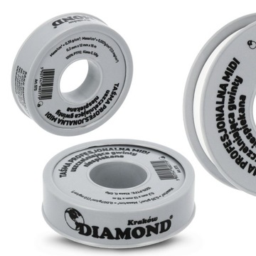 TAŚMA TEFLONOWA MIDI PROFESJONALNA USZCZELNIAJĄCA