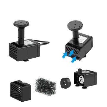 СОЛНЕЧНЫЙ ФОНТАН 2,5 Вт GARDEN 200 л/ч с 7 различными форсунками