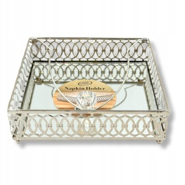 SERWETNIK GLAMOUR TACA SREBRNY SILVER TACA