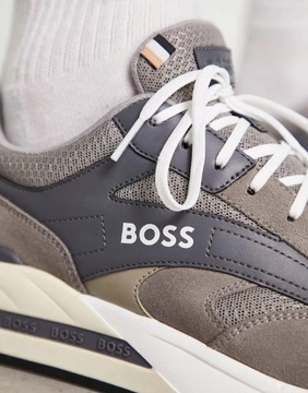 SKÓRA NATURALNA KURT RUNN 1YM NG3__42 HUGO BOSS SZNUROWANE BUTY SPORTOWE