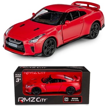 118164 RMZ METALOWE AUTO MODEL NISSAN GT-R CZERWONY