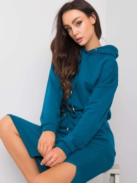 Спортивный комплект ЖЕНСКИЙ ЮБКА МИДИ СВИТШИРТ F109 черный 38 M