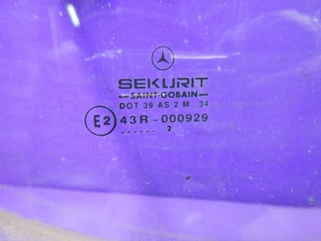 MERCEDES VANEO W414 01-05 SKLO (OKNO) DVEŘNÍ DVEŘE PRAVÝ PŘEDNÍ PRAVÁ