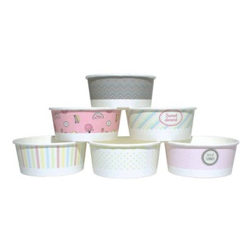 Miska miseczka pojemnik papierowy na lody 360ml