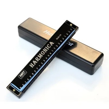 1 sztuk profesjonalne 24 Hole harmonijka usta metalowe organy dla dzieci i