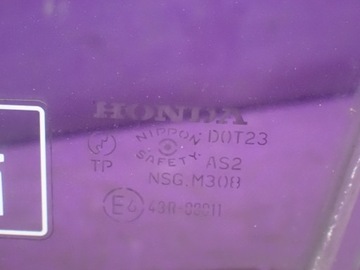 HONDA JAZZ II 02-07 HB 5D 5 DVEŘE SKLO (OKNO) DVEŘNÍ PRAVÝ PŘEDNÍ PRAVÁ