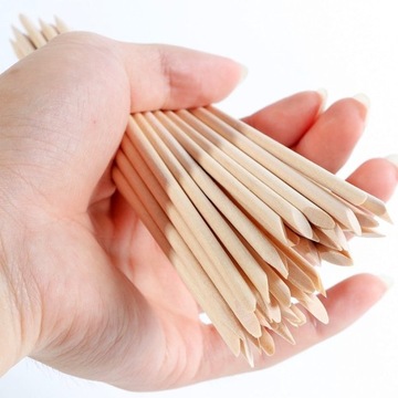 SUNONE PATYCZKI DWUSTRONNE DREWNIANE 100 SZT