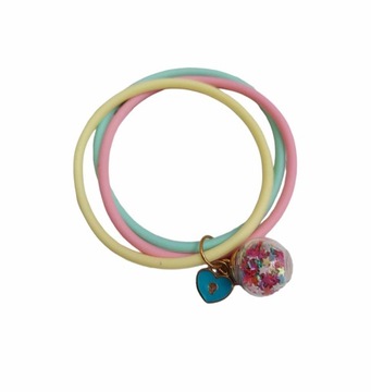 OZDOBNA Bransoletka PRZECIW KOMAROM silikonowa z zawieszkami