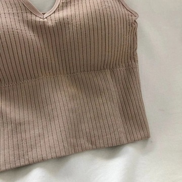 SVOKOR Укороченный топ с резьбой, однотонная бретелька, сексуальный