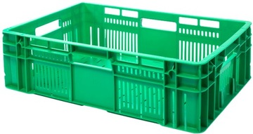 Skrzynka pojemnik na warzywa i owoce G-180 600x400x180 mm zielona
