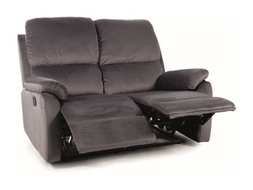 Sofa rozkładana SPENCER 2 VELVET szara komfort