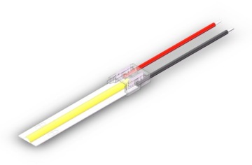 ZŁĄCZKA DO TAŚM LED COB NEON MONO 10mm Z PRZEWODEM