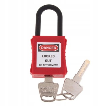 6 . Сверхмощный навесной замок с блокировкой Tagout Lock