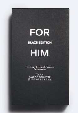 Мужской парфюм ZARA FOR HIM BLACK EDITION 100 мл