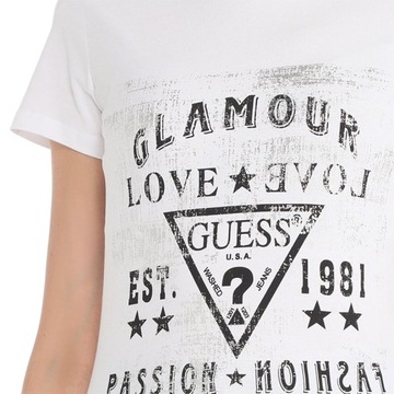 Guess t-shirt koszulka damska biała W3RI62JA900-G011 M