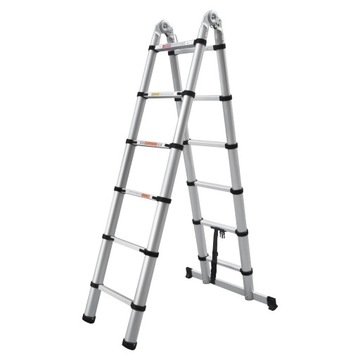 ШАРНИРНАЯ ТЕЛЕСКОПИЧЕСКАЯ ЛЕСТНИЦА, рабочая высота 3,8 м.