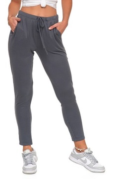 СПОРТИВНЫЕ БРЮКИ ЖЕНСКИЕ, СЕРЫЕ, ПРЯМЫЕ НОГИ, КАРМАНЫ, MORAJ R.S.