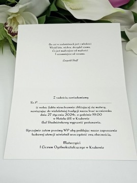 ZT34 Приглашения на выпускной с веревкой и пером 2025 10шт. ИНДИВИДУАЛЬНЫЕ