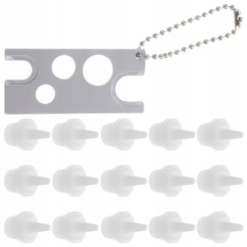 Końcówki do butelek z klejem do rzęs Metalowy