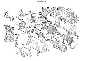 Шнур питания дрели BOSCH PSB500RE 708