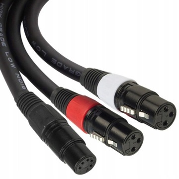 5-контактный разъем XLR на двойной 3-контактный XLR