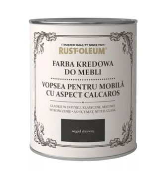 FARBA KREDOWA DO MEBLI RUSTOLEUM CZARNY 0,125L