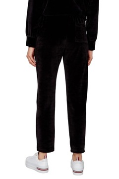 Spodnie Tommy Hilfiger damskie sportowe dresowe czarne welurowe r. XL