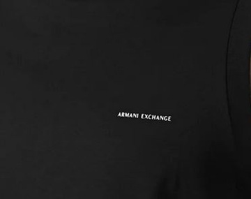 Armani Exchange t-shirt 8NZH96 ZJ9AZ czarny XXL