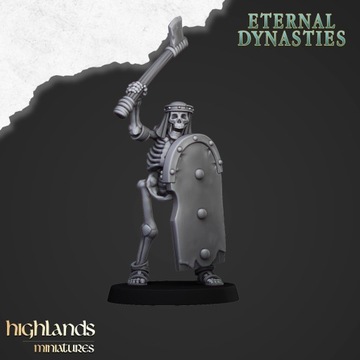 Ancient Skeleton with Hand Weapon #9 Highlands Miniatures