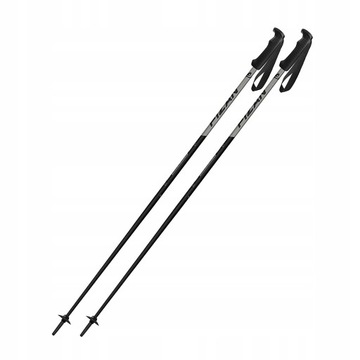 2szt Kije narciarskie Fizan Storm grey 120 CM CZARNE/SZARE 2023