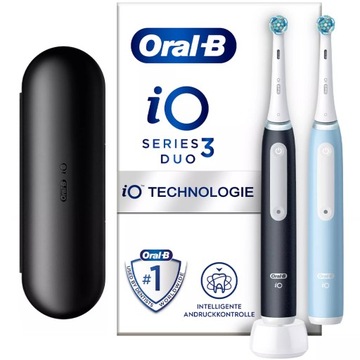 SZCZOTECZKA ELEKTRYCZNA DO ZĘBÓW ORAL-B IO SERIES 3N DUO CZARNA NIEBIESKA