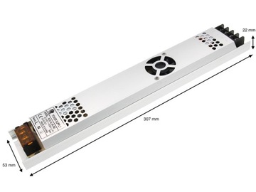 БЛОК ПИТАНИЯ ДЛЯ СВЕТОДИОДОВ 24 В 360 Вт 15 А SLIM CCT