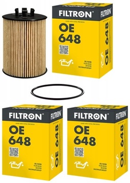 3× FILTRON OE 648 FILTR OLEJE