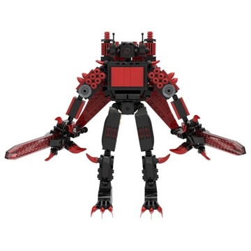 Unleashed Tri-Titan Skibidi Toilet Building Blocks Toys War Brick Double Sw