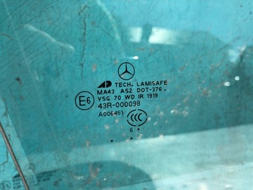 MERCEDES GL X164 PRAVÁ PŘEDNÍ SKLO (OKNO) DVOJITÁ