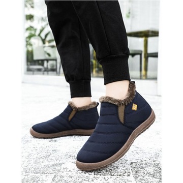 НОВЫЕ ТЕПЛЫЕ ЗИМНИЕ МУЖСКИЕ СНЕЖНЫЕ БОТИНКИ, НЕСКОЛЬЗЯЩИЕ, УТЕПЛЕННЫЕ БОТИНКИ