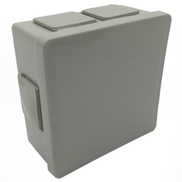 PUSZKA NATYNKOWA HERMETYCZNA 86X86X40 POPIEL IP55