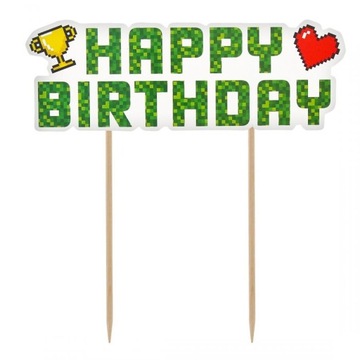 GAME ON пиксели GAME BIRTHDAY бумажные стаканчики, 6 шт.