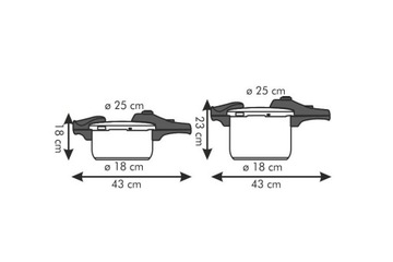 НАБОР СКОРОВАРКИ TESCOMA 4+6 Л