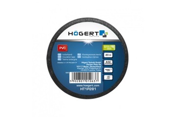 HOGERT HT1P281 ИЗОЛЕНТА ПВХ 20м ЧЕРНАЯ