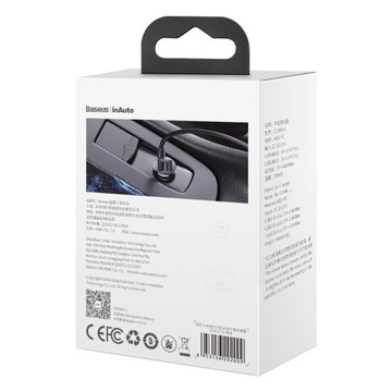 Ładowarka Samochodowa Baseus Grain Pro 2x USB 4.8A