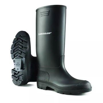Kalosze Gumiaki Gumowce Robocze Wysokie Czarne PVC DUNLOP PRICEMASTOR r.43