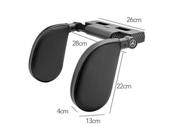 Zagłówek SAMOCHODOWY UCHWYT kształt U CZERWONY