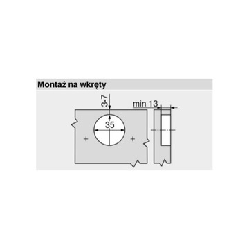 BLUM 70T3550.TL Петля CLIP TOP накладная 110° без фиксатора