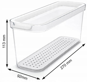 Rotho Food Coldge Container для пищевых фруктов пластиковые овощи 2 л Cauma