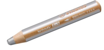 Kredka ołówkowa Stabilo Woody 3w1 srebrna nr 880/ 805