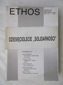 ETHOS nr 11/12 Dziesięciolecie Solidarności