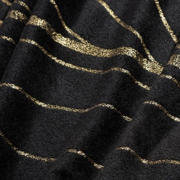 ОДЕЯЛО ИЗ МИКРОФИБРЫ GOLD LEAVES 150 Х 200 СМ ЧЕРНОЕ