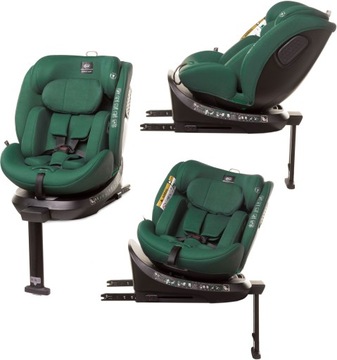 FOTELIK SAMOCHODOWY ISIZE 0-36KG OBROTOWY ISOFIX RWF 4BABY ENZO ZIELONY